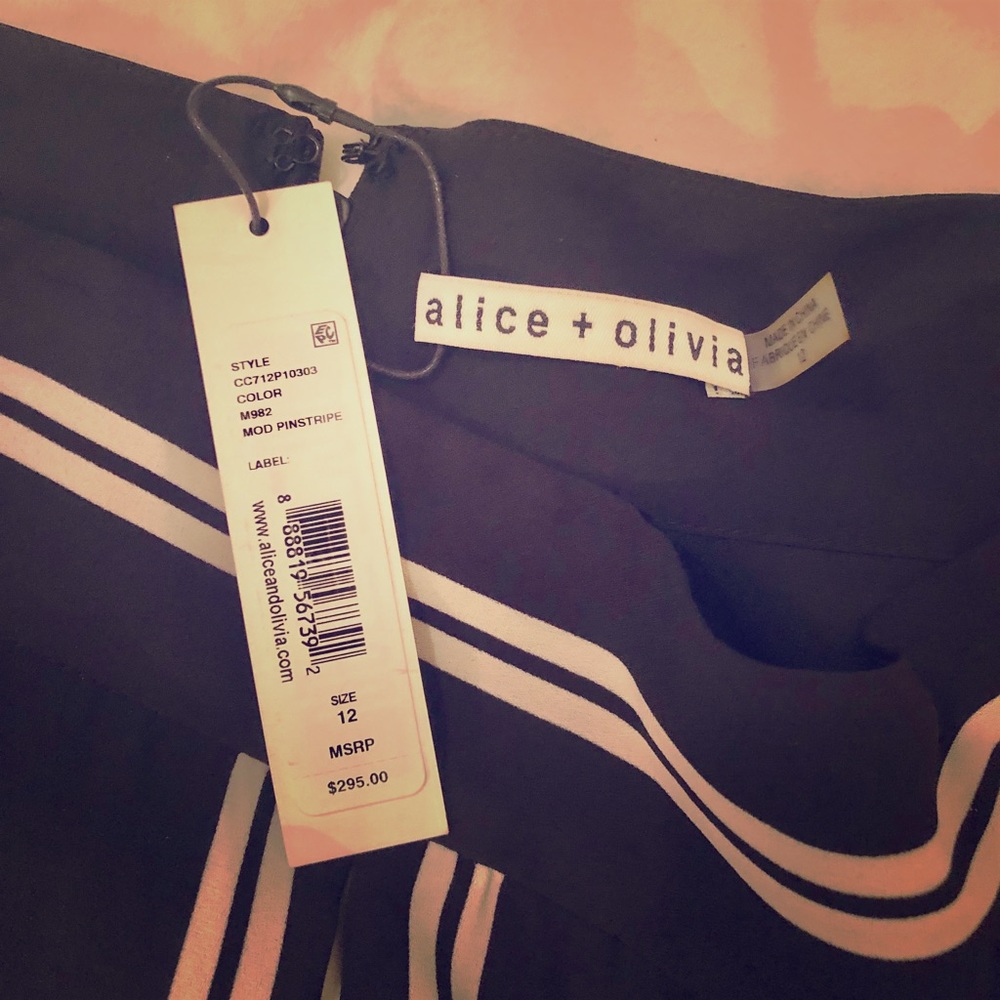 Alice + Olivia Gabel Clean Pleat Maxi Skirt